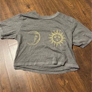 CUTE CROPPED SUN&MOON TOP❤️